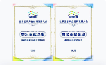 热烈祝贺路维光电荣获世界显示产业创新发展大会“杰出贡献企业”奖